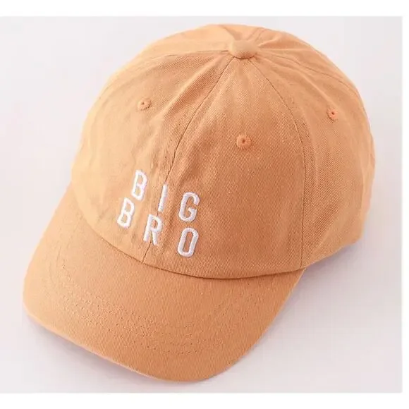 BOUTIQUE Abby & Evie Brown Big Brother Little Brother Matching Hats 100% Cotton - Picture 2 of 10